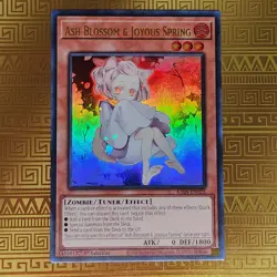 Ash Blossom & Joyous Spring RA04-EN025 Ultra Rare Holo 1st Ed Stampede Yu-Gi-Oh - Image 1