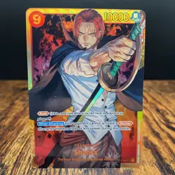 One Piece Card Game Shanks OP01-120 Secret Rare - Near Mint Romance Dawn - Image 1