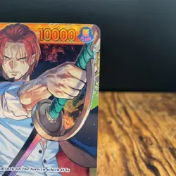 One Piece Card Game Shanks OP01-120 Secret Rare - Near Mint Romance Dawn - Image 2