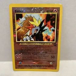 Pokemon TCG Entei #34 Reverse Holo Promo Card 2001 Black Star - Image 1