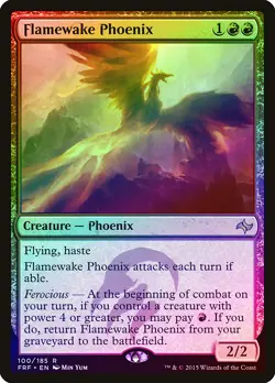 Flamewake Phoenix FOIL Fate Reforged NM Red Rare MAGIC GATHERING CARD ABUGames - Image 1