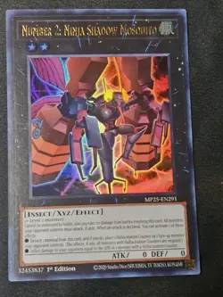Yugioh! Number 2: Ninja Shadow Mosquito - MP25-EN291 - Ultra Rare - BONUS Card - Image 1
