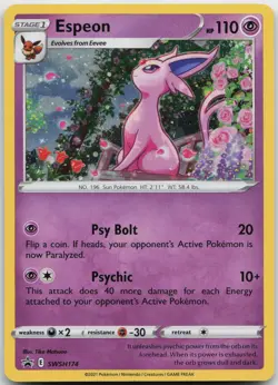 Espeon Promo SWSH: Sword & Shield Promo Cards SWSH174 - Image 1