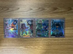 4 Dragon Ball Super Cards Goku Broly, Son Goku Gt, Majin Buu Goku, Ss4 Son Goku - Image 1