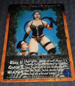 Rage Collectible Card Game - Rare Card - White Wolf - Zhyzhak - Image 1