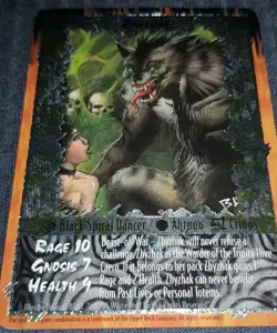 Rage Collectible Card Game - Rare Card - White Wolf - Zhyzhak - Image 2