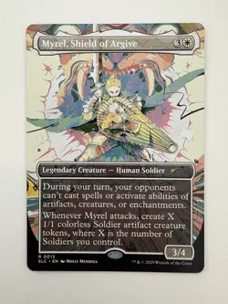 Myrel Shield of Argive Borderless Secret Lair MTG Magic Card NM Near Mint SLC - Image 1