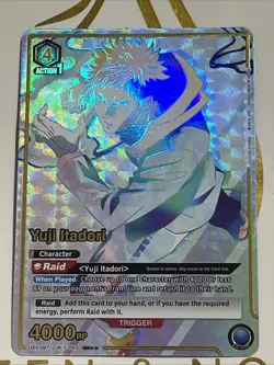 Union Arena Card Yuji Itadori SR** Alt Art Jujutsu Kaisen - Image 1