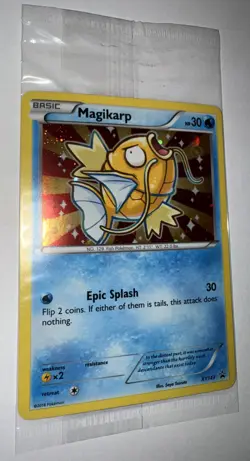 MAGIKARP XY143 2016 Black Star Promo Shiny HOLO Pokemon TCG card SEALED - Image 2