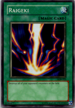 Yugioh Raigeki (Spell) LOB-053 - Image 1