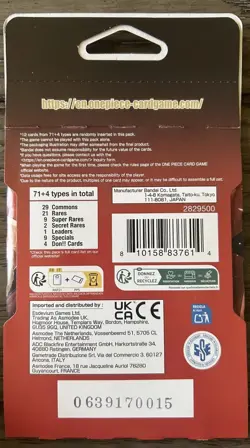 One Piece TCG Heroines Edition EB-03 Sleeved Booster Packs Lot of 3 Sealed - Image 3