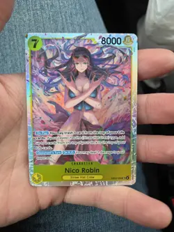 Nico Robin EB03-055 SR Foil English One Piece TCG Card Near Mint - Image 1