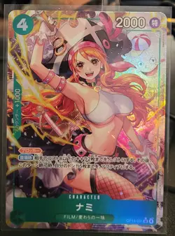 ONE PIECE Japanese Card 2025 The Azure Sea's Seven Nami OP14-031 SR-P - Image 1