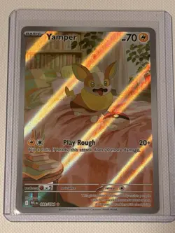 Pokemon TCG Yamper Phantasmal Flames IR Illustration Rare 099/094 NM Card - Image 1