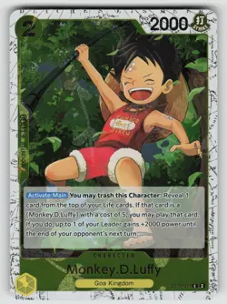 2025 One Piece TCG - MONKEY D LUFFY - The Best Vol 2 - Vines Foil Card ST13-014 - Image 1