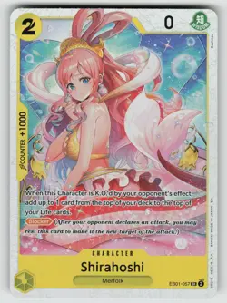 2026 One Piece TCG - SHIRAHOSHI - Memorial Collection Foil Card EB01-057 - Vol 2 - Image 1