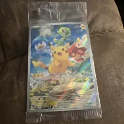 Pokemon Pikachu Adventuring Together Promo Card 027 Sealed in original plastic - Image 1