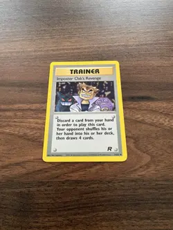 Pokemon TCG Card Team Rocket Set 76/82 - Imposter Oak's Revenge Trainer NM - Image 2