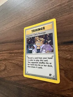 Pokemon TCG Card Team Rocket Set 76/82 - Imposter Oak's Revenge Trainer NM - Image 4