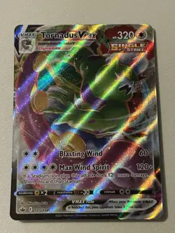 Pokemon TCG Tornadus VMAX Holo Ultra Rare Card Chilling Reign 125/198 - Image 1