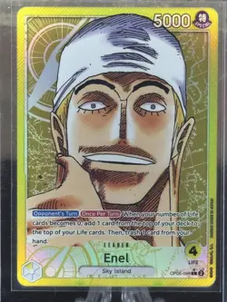 Enel OP05-098 Alt Art Leader One Piece Card Game English Perfect condition! - Image 1