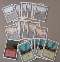 64 Magic The Gathering Wizards of the Coast Cards LAND ONLY - Image 3