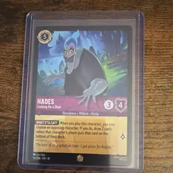 Disney Lorcana Hades Looking for a Deal 56/204 Regular Character Card - Image 1