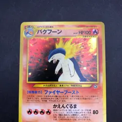 Typhlosion Holo Neo Premium File Promo - Japanese Pokemon Card - 2000 - Image 3