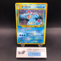 Feraligatr Holo Neo Premium File Promo - Japanese Pokemon Card - 2000 - Image 1