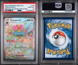Pokemon TCG Venusaur EX Card 198/165 Scarlet & Violet 151 Sir PSA 10 Gem Mint - Image 1