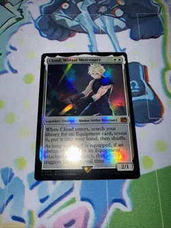 Magic the Gathering Final Fantasy Cloud Midgar Mercenary Foil Card 0010 - Image 1