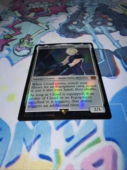 Magic the Gathering Final Fantasy Cloud Midgar Mercenary Foil Card 0010 - Image 4