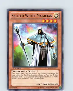 Yu-Gi-Oh TCG Skilled White Magician BP01-EN131 1st Edition Common Card NM - Image 1
