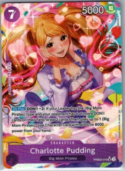 Charlotte Pudding - (Alt Art) PRB02-010 English - One Piece Card - NM - Image 1