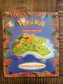 Pokemon Southern Islands Complete Set 18 Cards & Original Binder - Image 1