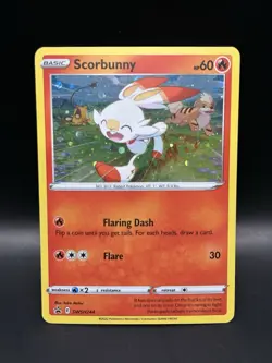 Scorbunny SWSH244 (swirl) - Pokemon Sword & Shield Black Star Promo Card - NM - Image 1