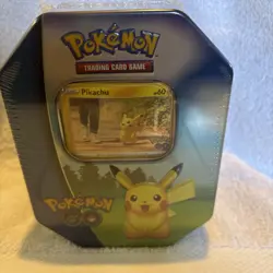 New Pokemon Go Holo Pikachu Premium Tin - 42 Total Cards - Image 1