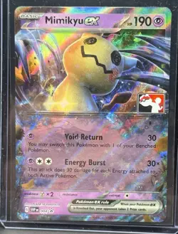 Mimikyu ex (Stamped) - 004 (Prize Pack Series Cards) - Near Mint NM Play Stamped - Image 1