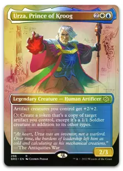 Urza, Prince of Kroog (Borderless) #296 (Foil) (NM) Brothers' War BRO Magic MTG - Image 1