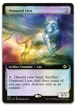 Diamond Lion (Extended Art) #470 (Foil) (NM) Modern Horizons 2 MH2 Magic MTG - Image 1