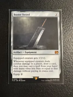 Magic: The Gathering 2025 Final Fantasy Buster Sword Mythic Rare Mint Condition - Image 1
