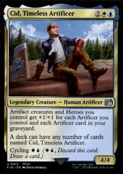 2025 Magic MTG Final Fantasy Cid Timeless Artificer Uncommon #0412 - Image 1