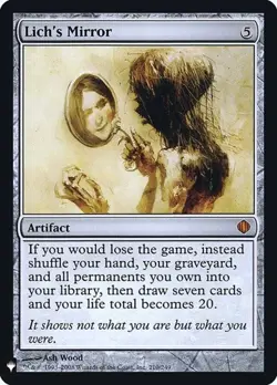 Lich's Mirror - Foil The List LP MTG - Image 1