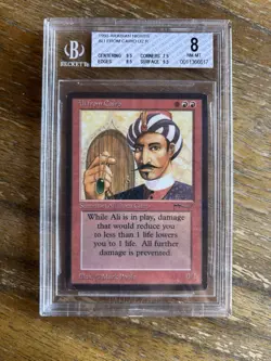 MTG Ali From Cairo, Arabian Nights, BGS 8, Graded, Rare!, Magic The Gathering - Image 1