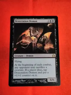 MTG Desecration Demon - Return to Ravnica 063/274 Regular Rare - Unplayed Mint+ - Image 1