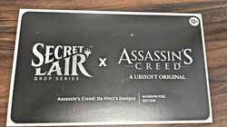 MTG Secret Lair FOIL EDITION Assassin's Creed Da Vinci's Designs Sealed Pack - Image 1