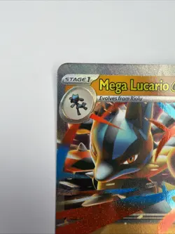 Mega Lucario EX 012 Black Star Promo Pokemon Mega Evolution (Standard Size) NM+ - Image 3