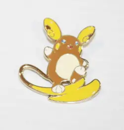 Pokemon Official Alolan Raichu Stamped Enamel & Metal Collector's Pin 2017 - Image 1