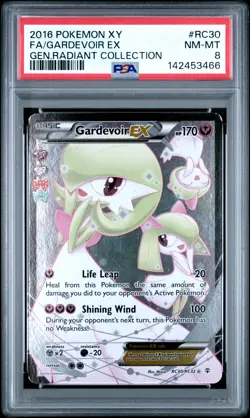 2016 POKEMON XY GENERATIONS RADIANT COLL #RC30 FULL ART/GARDEVOIR EX PSA 8 - Image 1