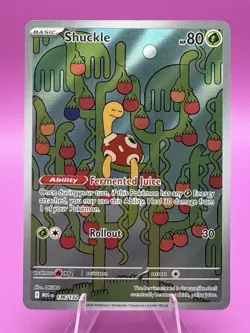 Pokemon TCG Shuckle Full Art Mega Evolutions Illustration Rare Card 136/132 - Image 1